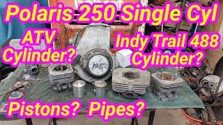 Polaris Colt 250 Single Cylinder Motor Q&A. Vintage Polaris Snowmobile. One lung Racing.