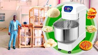 Insight of Dough mix industrial machine -Factory Tour  flour mixer bakery  - Easy Trade Africa