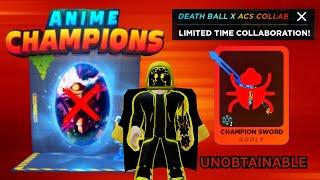 !!!NEW!!! [Death Ball X Anime Champion] Collaboration Glitch made it *UNOBTAINABLE*