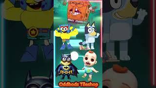 SpongeBob SquarePants  Bluey Bingo  Minions Batman  Lalafun Transformation#coffindance #tileshop