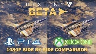 Destiny 1080p PS4 / Xbox One Side By Side Comparison