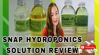 SNAP HYDROPONICS SOLUTION REVIEW||RaChelOnTv