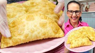 MASSA RÁPIDA DE PASTEL COM 2 INGREDIENTES! FIZ 7 PASTÉIS COM 1 XÍCARA DE FARINHA! - Isamara Amâncio