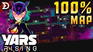 Yars Rising | 100% Map — All Bosses,  Upgrades, Abilities, Items & More!