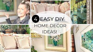  4 Home Decor DIY: Easy sew cushion covers, framed gallery art ideas & DIY Gallery Wall | ASMR 🪡