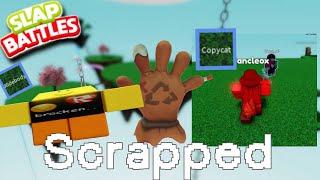 Using SCRAPPED Gloves | Slap Battles Roblox