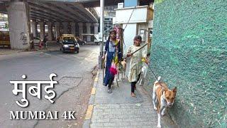 MUMBAI Walking Tour  - Real Streets of India 4K