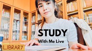 5-Hour Study With Me | 90/10 Focus Method at UBC Library | real-time Productivity