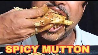 HYDERABADI SPICY *MUTTON* WITH RICE | SPICY MUTTON CURRY RICE EATING #asmreatsrk #mukbang