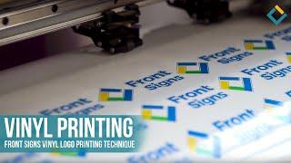 Vinyl Printing: Front Signs Vinyl logo printing technique