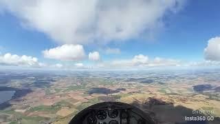 Over a mile above the earth in a vintage K8 glider