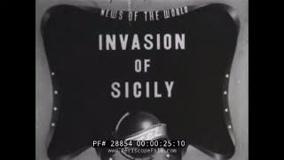 1943 ALLIED INVASION OF SICILY   WORLD WAR II NEWSREEL  OPERATION HUSKY  (SILENT)   28854