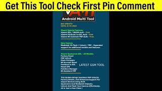 Android Multi Tool v1.2.8.4 Released Latest Version | All Xiaomi Mi Account Remove | #gsm #unlock