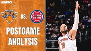 Knicks Have Full Team Effort In Commanding Win Over Pistons | New York Knicks