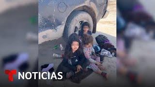 En video: Encuentran a cinco niñas migrantes solas en la frontera | Noticias Telemundo