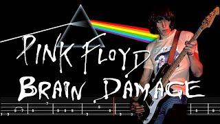 Pink Floyd  - Brain damage (Bass Tabs - Notation) By @ChamisBass   #pinkfloydbass