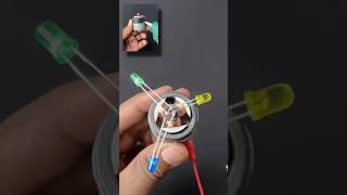 Diy DC Motor Project • Dc Motor & Led Experiment #shorts #dcmotor #led