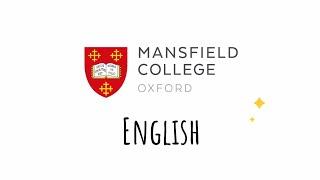 English at Mansfield College