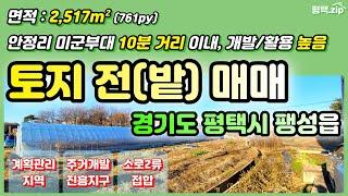 경기도 평택 팽성읍 토지 매매│전(밭)│#평택토지│#평택땅│#평택밭