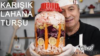 KARIŞIK LAHANA TURŞUSU ️Nasıl Yapılır? | Chef Oktay Usta