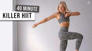 40 MIN HIIT Cardio Workout, KILLER NO REPEAT Exercises to burn calories & fat - SWEAT & HAVE FUN