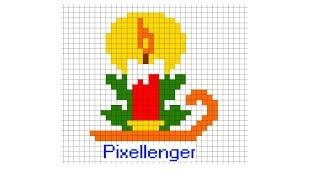 Christmas Candle How to Draw Pixel Art Icon