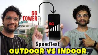 5G in India Speed Test| Outdoors vs Indoors | Airtel 5G Speed Test in Gurgaon