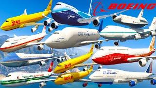 GTA V: Every Boeing 747 Airplanes Pack Best Amazing Longer Crash and Fail Compilation