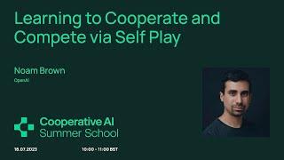 Learning to Cooperate and Compete via Self Play