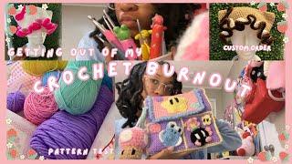 Getting out of my crochet burnout ??? | custom order + pattern test vlog