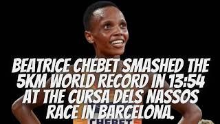 Beatrice Chebet SMASHED the world record in 13:54 at the Cursa Dels Nassos race in Barcelona.