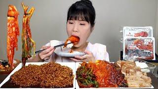 mukbang, spicy, kimchi.