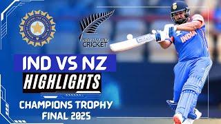 IND vs NZ Final Match Highlight | India vs New Zealand Champions Trophy Final 2025 | IND vs NZ Final