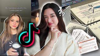 trying TikTok STUDY HACKS to see if they make me smarter 