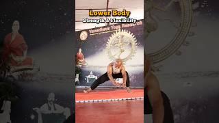Lower body strength & flexibility yoga | Yogachariya N.S.M.Raajan #yogashorts #youtubeshorts