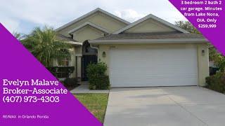 House for sale near Lake Nona, Amusement Parks and Orlando International Airport. $259,999