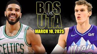 Boston Celtics vs Utah Jazz Full Game Highlights - March 10, 2025 | NBA Regular Season