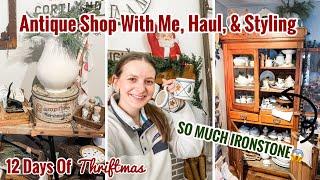 Day 12  Antique Shopping & Haul & Styling My Finds! FINAL DAY OF THRIFTMAS