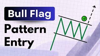 BULL FLAG Chart Pattern Entry Strategy | Continuation Chart Pattern | Brain Titans
