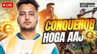 TRY HARD CHICKEN DINNERS EVERY GAME, CONQUEROR DONE TODAY? BGMI LIVE WITH HRISHAV