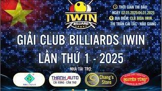 LIVE | A CỦA (CĐT) - A TÚ (TA) | GIẢI CAROM 3C TRANH CUP IWIN