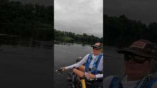 FREAK accident!  When fish bite back  #muskyfishing #whennatureattacks #girlswhofish #fishing