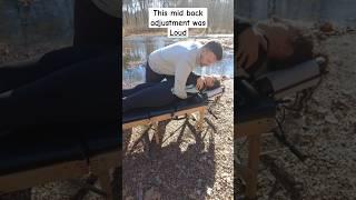 Loud Chiropractic Adjustment Outdoor #chiropractic