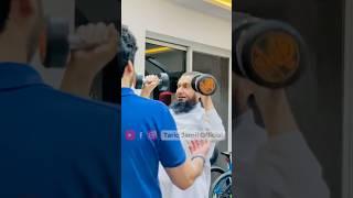 Molana Tariq Jamil is working out in his gym #tariqjameel #tariqjamil