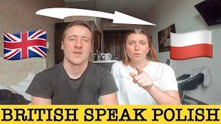 LEARNING HOW TO SPEAK POLISH  BRITISH COUPLE SPEAKING POLISH IN KRAKOW POLAND 