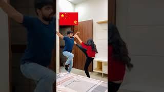 America  vs China  vs India  ~ Fighting Styles  #priyalkukreja #shorts #ytshorts