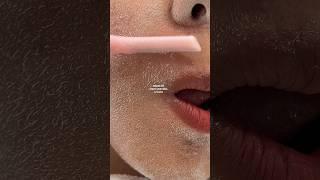 Hair identifier spray for peach fuzz // face shaving asmr