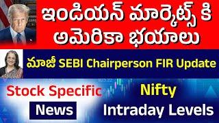 NIFTY INTRADAY LEVELS | STOCK SPECIFIC NEWS || STOCK MARKET TELUGU GVK 04-03-2025 | #niftyanalysis