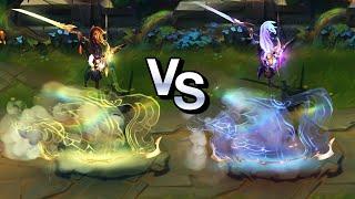 Truth Dragon Yasuo vs Dream Dragon Yasuo Skins Comparison (League of Legends)