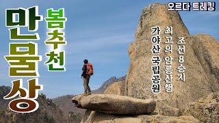 4월 추천 산!  조선 8승지 10대명산│가야산 만물상~상왕봉코스│산불경방기간 입산가능│조선8경, 천하제일 암릉길│등산유튜버│봄 산행│등산│오르다 트레킹